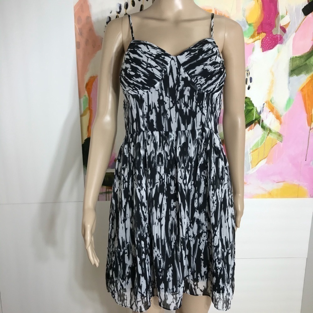 Guess mini dress 90’s retro gauzy tie dye vacation resort M new summer